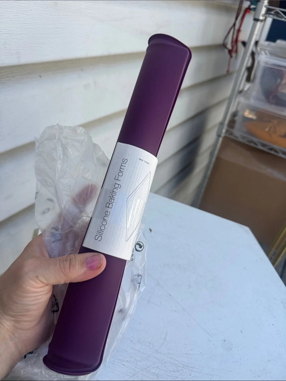 Silicone Baking Forms sheet w rim- Purple